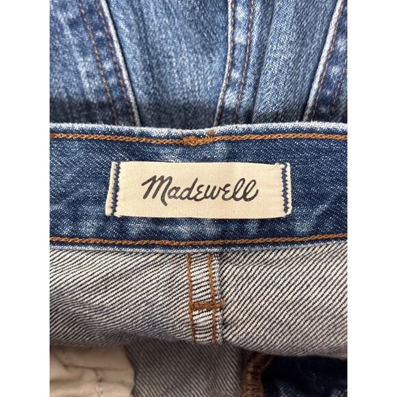 Madewell Super Wide Leg Jeans 24P Petite Womens Blue Wash Denim - Picture 6 of 9